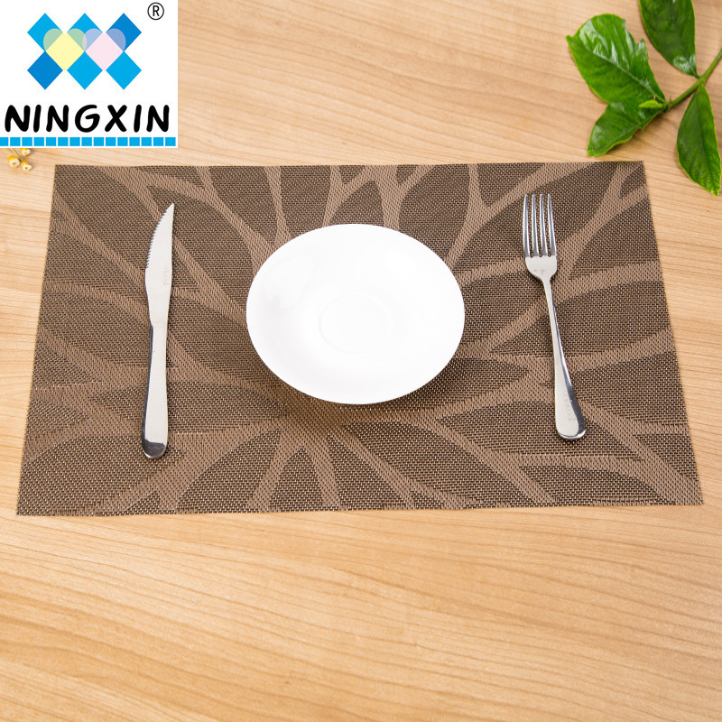 Wholesale of 30*45cm heat-insulating coasters, a classic anti-slip mat for hotels with a mesh jacquard pattern for one meal
