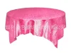 We have been providing round and square household chameleon crepe tablecloths, hotel wedding decoration tablecloths and Western dining tablecloths for a long time details Picture
