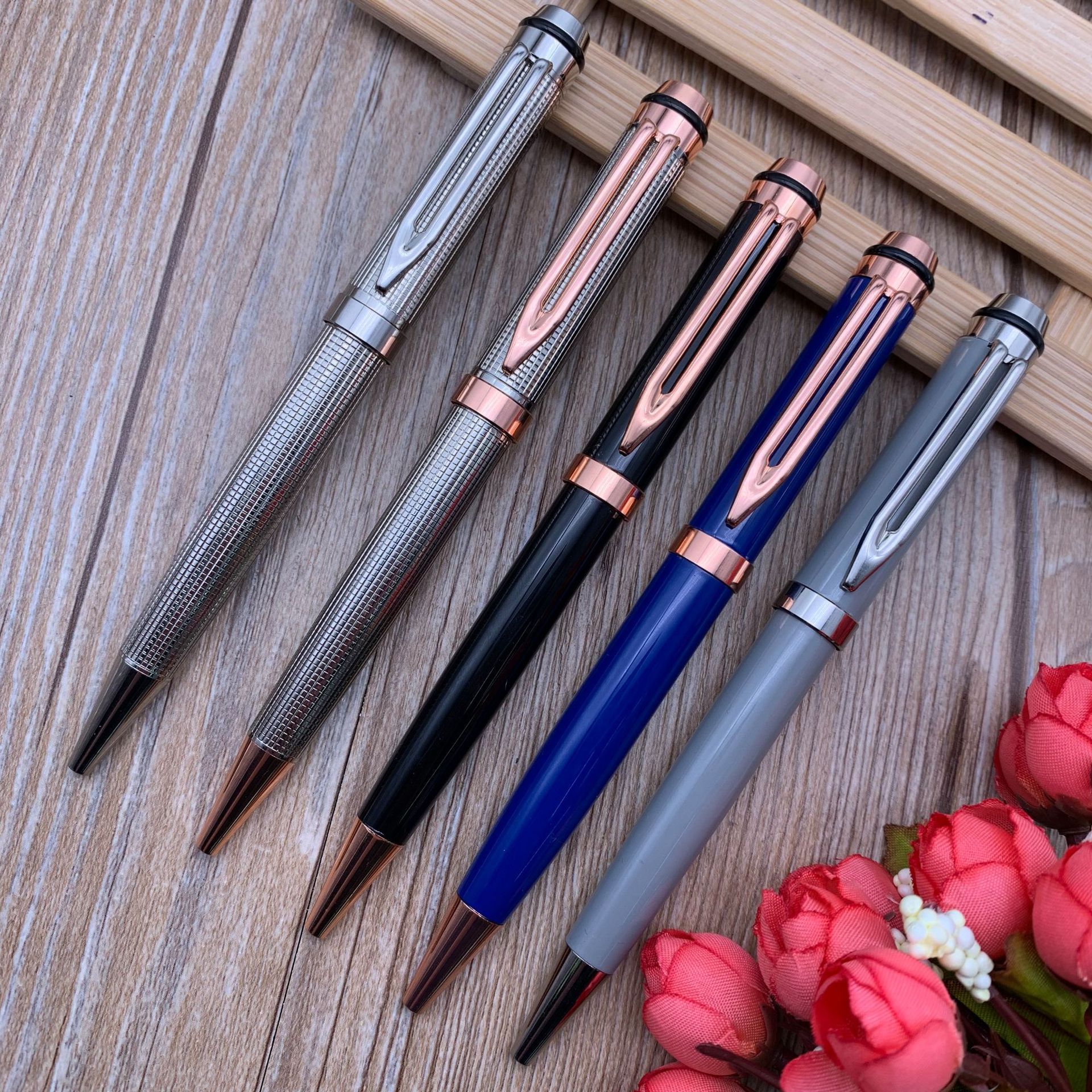 New high-end ballpoint pens, metal ballpoint pens, high-end gift pens, advertising pens, customizable logos details Picture
