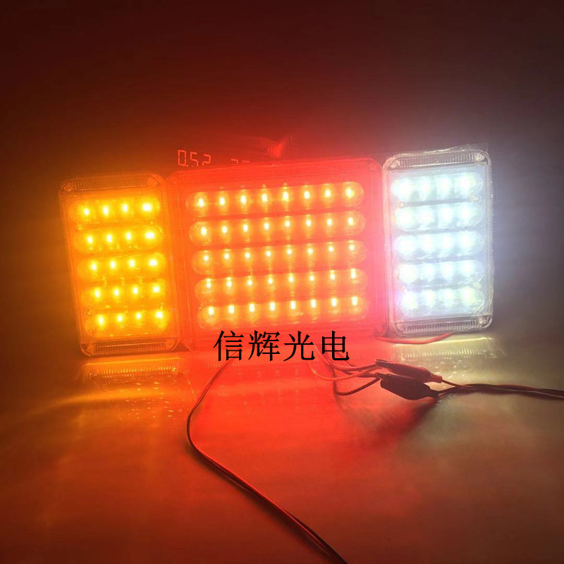 Truck LED flashing taillights 140-2, anti-drop brake lights filled with glue, truck reversing lights modified to 24V lights details Picture