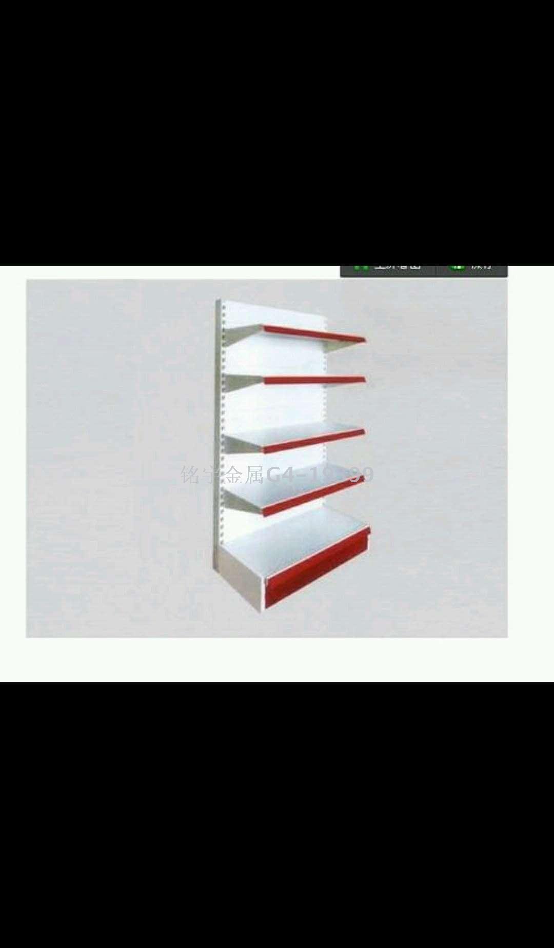 Supermarket shelves, flat back shelves, store shelves thumbnail