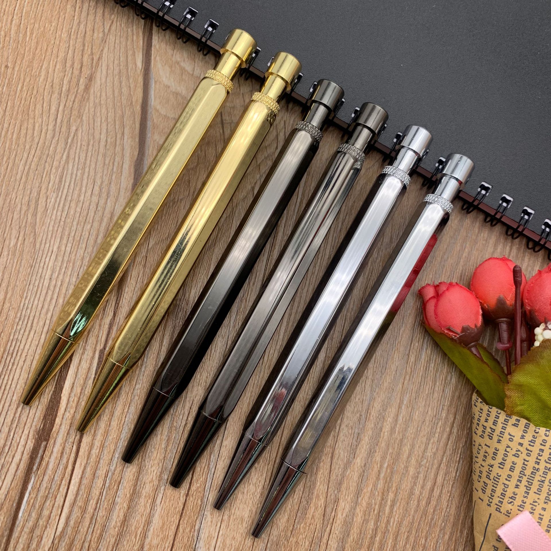 Factory direct sales of new metal ballpoint pens, high-end gift pens, high-end signature pens, and customizable logos