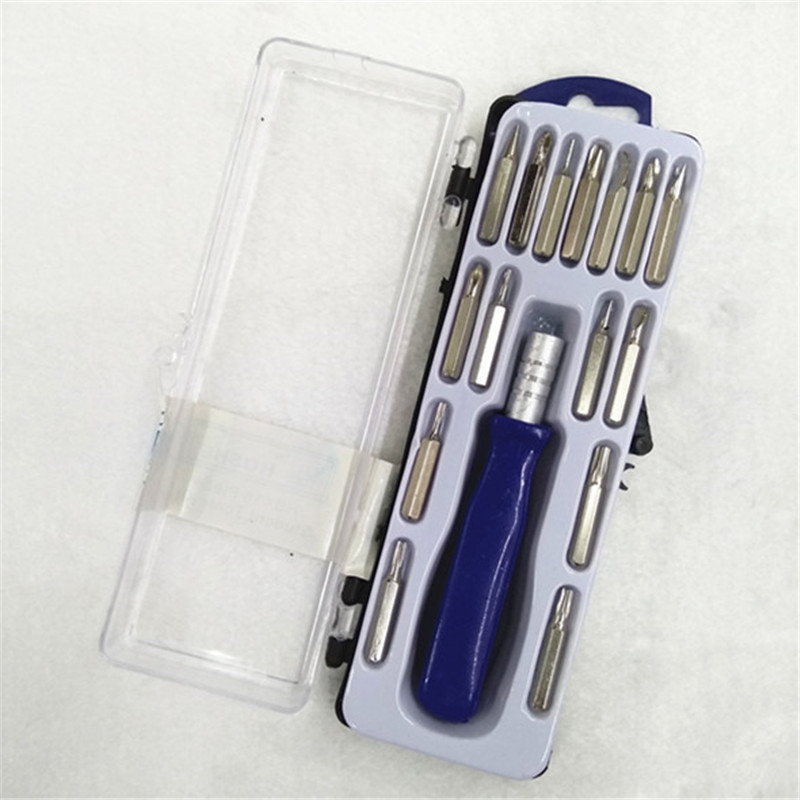 16Pc Manufacturers Direct Sales Multi-Function Set Screwdriver Mobile Phone Repair Tools Mini Screwdriver Spot Wholesale Specification drawing