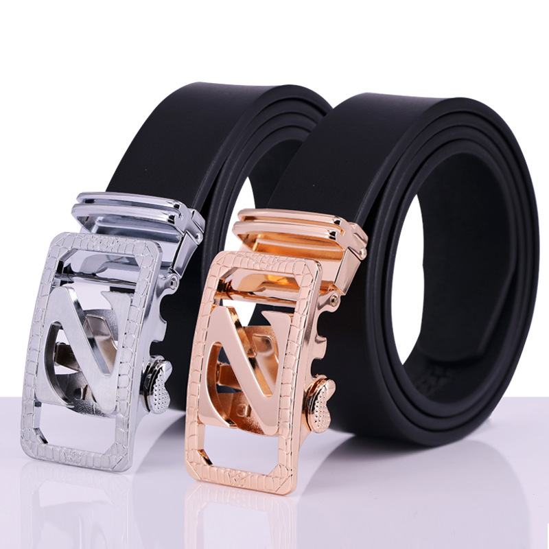 Men's leather belt automatic buckle belt Peter Van