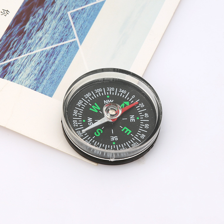 专业厂家供应外径40mm表盘式和指针式指南针，配件塑料指南针