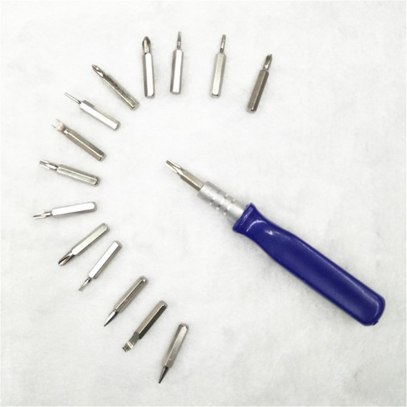 16Pc Manufacturers Direct Sales Multi-Function Set Screwdriver Mobile Phone Repair Tools Mini Screwdriver Spot Wholesale Application Scenario