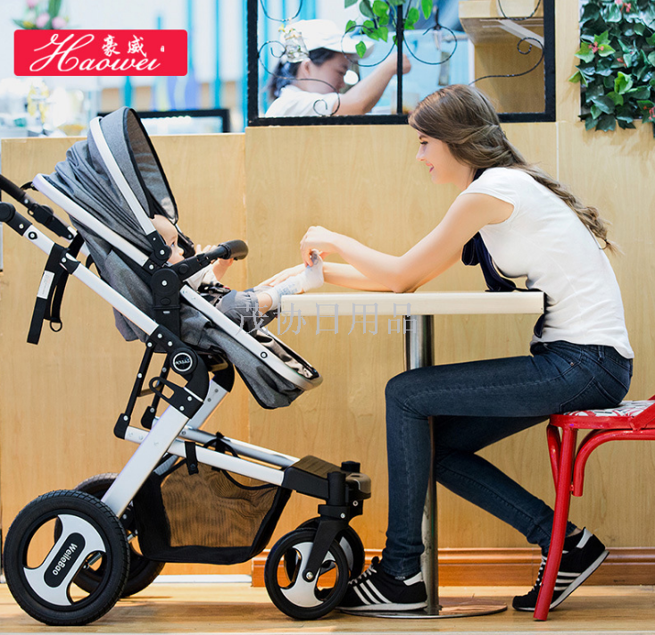 婴儿手推车可坐躺四轮避震折叠双向宝宝儿童婴儿推车产品图