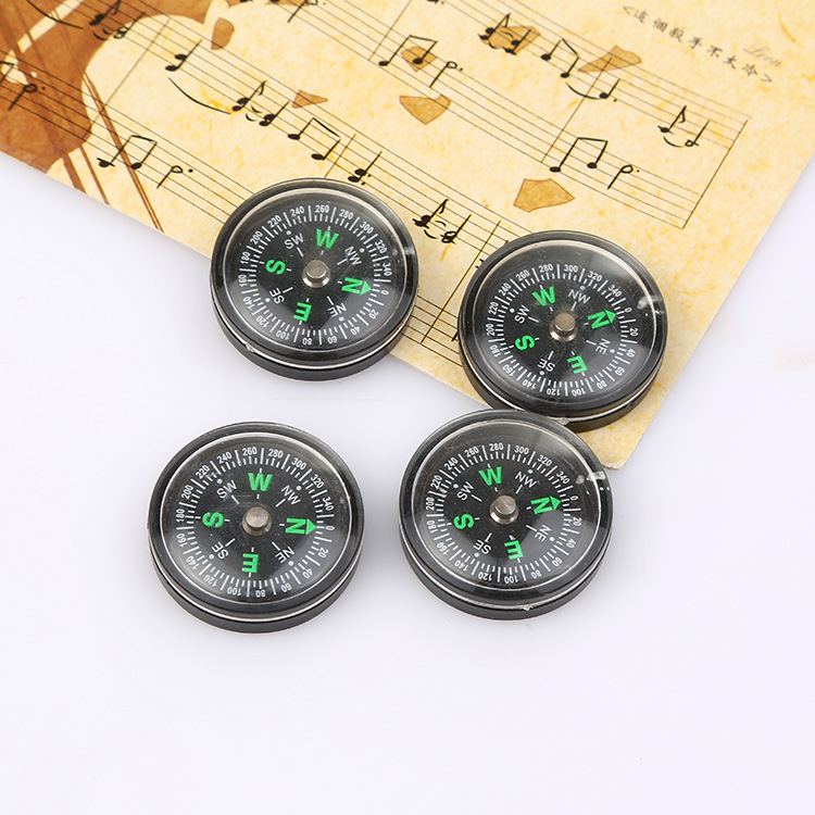 厂家专业生产30mm教学指南针登山包塑胶指南针