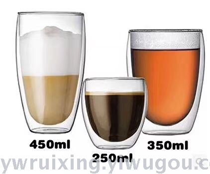 High borosilicate glass, double drink, double coffee