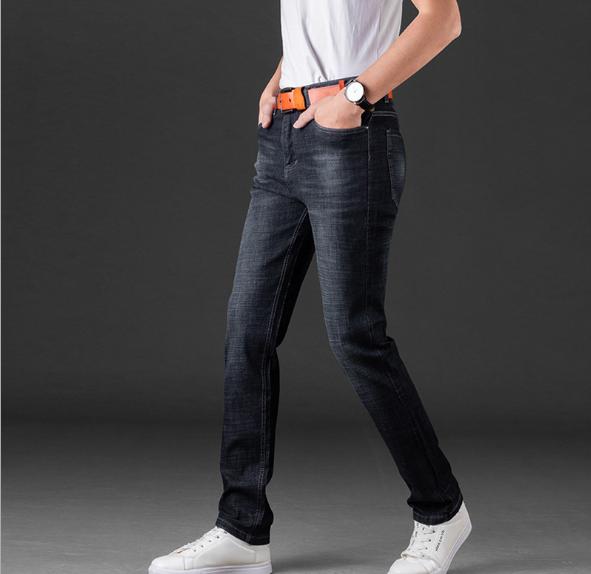 al-ml2019 spring new manufacturers direct business straight leg jeans men's size stretch jeans