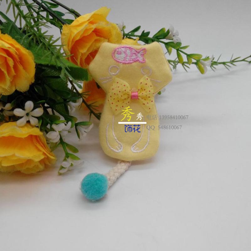 厂家直销 手工布艺 diy材料卡通 儿童服装打底裤围巾袖套饰品配件