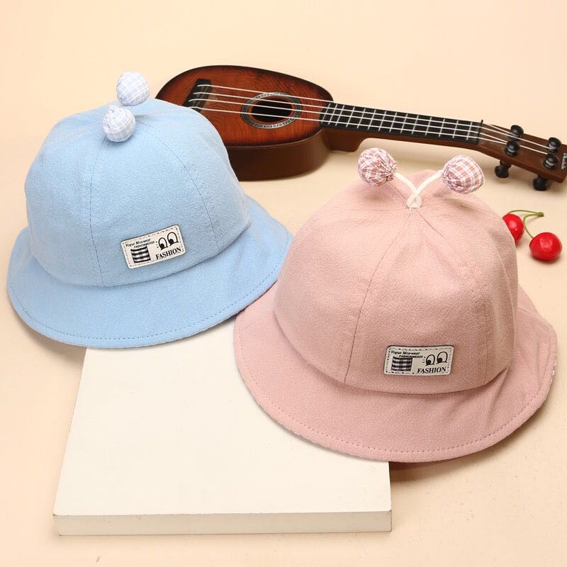 义乌好货 韩版春秋季新款薄款夏男女宝宝盆帽儿童渔夫帽