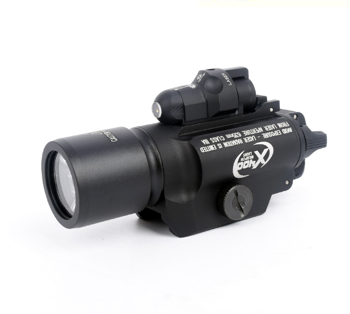 X400 antisísmico resistente al agua LED luz fuerte linterna láser rojo vista integrada