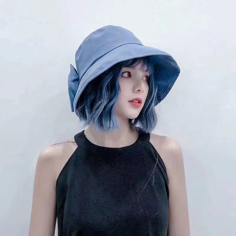 帽子小众渔夫帽女夏天韩版百搭休闲街头学生出游盆帽宽檐遮阳帽细节图