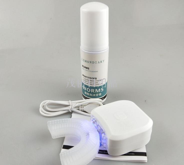 Douyin's best-selling teeth beautification device, fully automatic lazy toothbrush, ultrasonic electric toothbrush, U-shaped teeth cleaner, oral cleaning Specification image