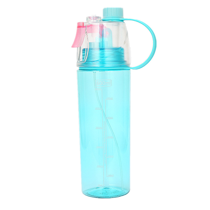 创意潮流运动健身水壶韩版女学生夏季便携防漏塑料杯子喷雾水杯男