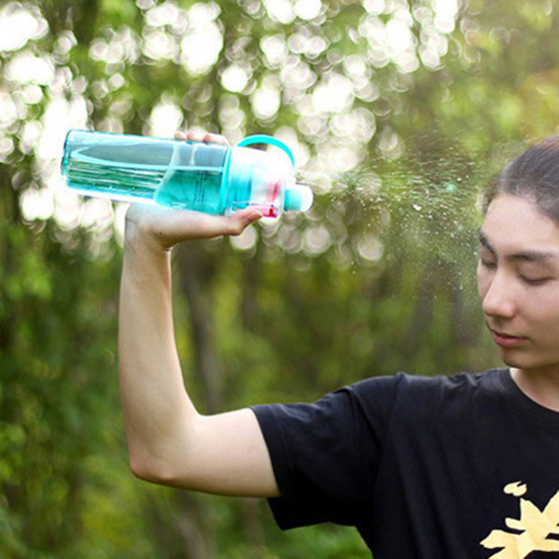创意潮流运动健身水壶韩版女学生夏季便携防漏塑料杯子喷雾水杯男细节图