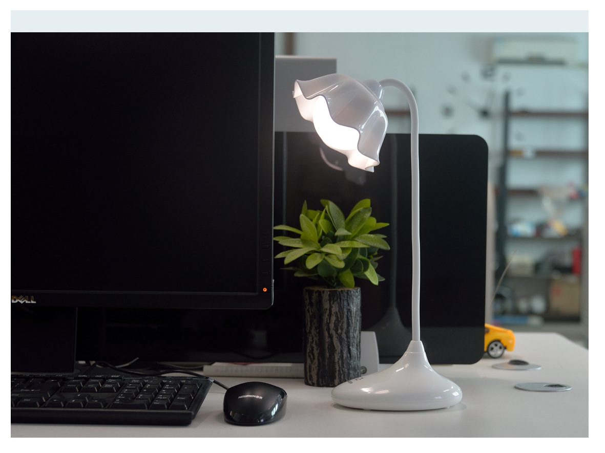Led eye lamp Children bedroom desk learning to read charging LOGO gift