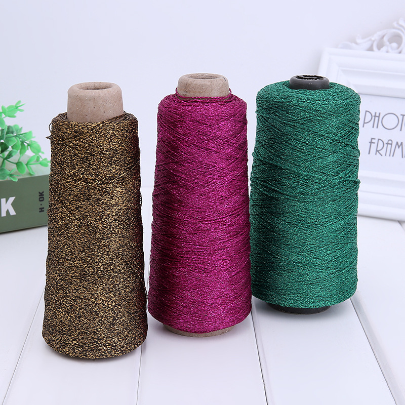 The manufacturer supplies high-quality and environmentally friendly gold and silver thread embroidery thread and sewing machine thread for direct sales. Customized colors are available details Picture