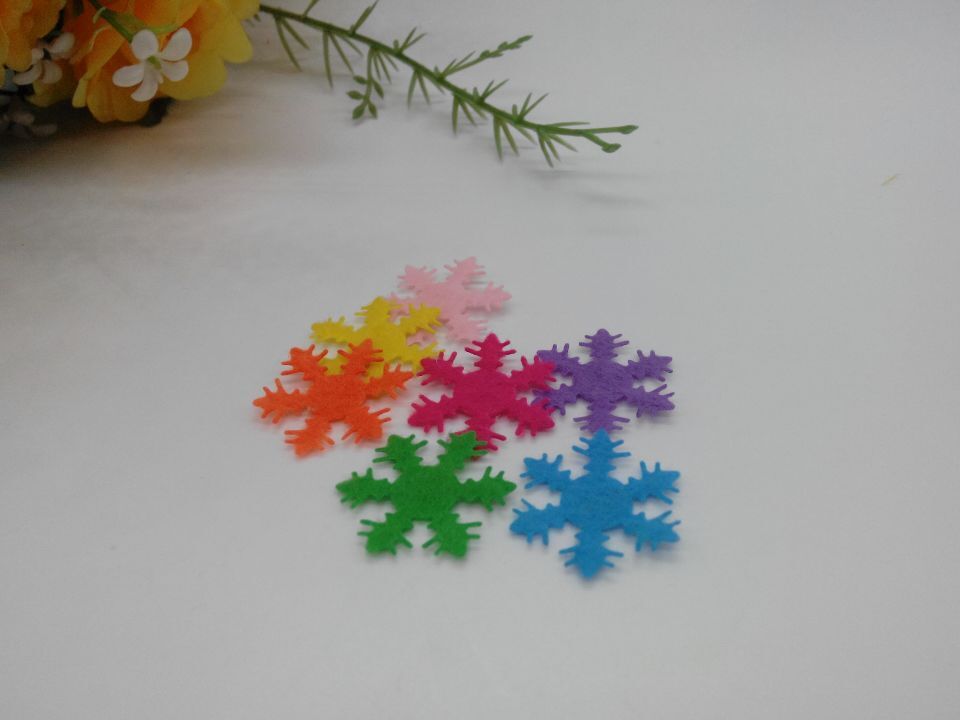 圣诞雪花实物图