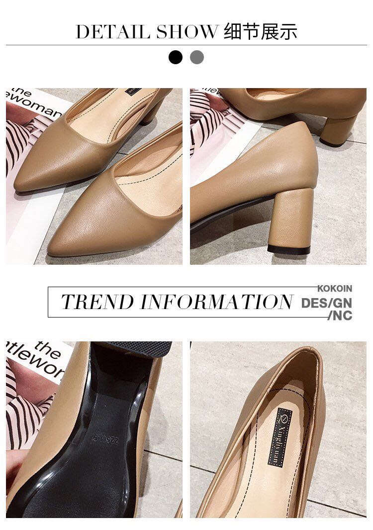 女式时装单鞋实物图