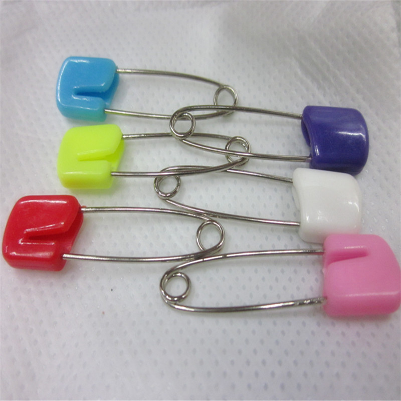 供应彩色塑料面包头 动物头 儿童安全别针产品图