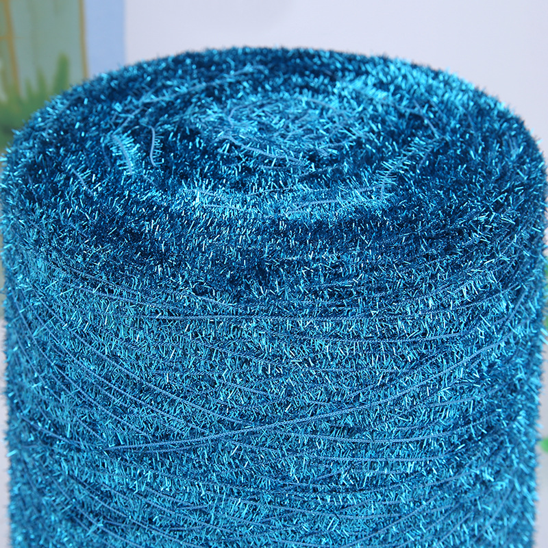 厂家直销蜈蚣纱 钩编圈圈纱 亮片蜈蚣纱 锦纶蜈蚣纱 高F蜻蜓纱产品图
