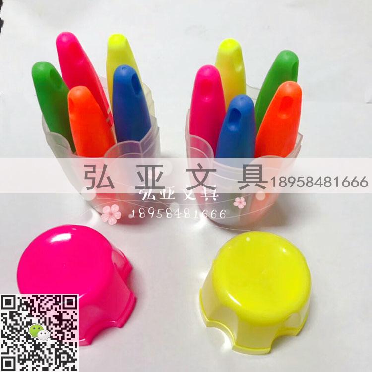 5 cans filled with colorful fluorescent pens candy colored fluorescent Pens Mini Gift Pens Set