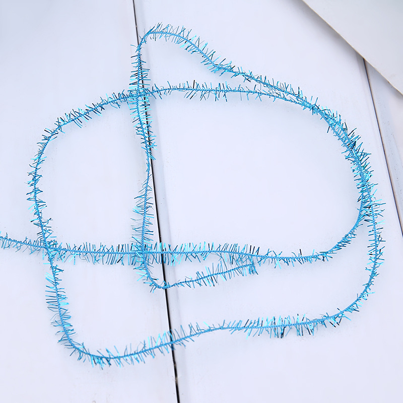 厂家直销蜈蚣纱 钩编圈圈纱 亮片蜈蚣纱 锦纶蜈蚣纱 高F蜻蜓纱细节图