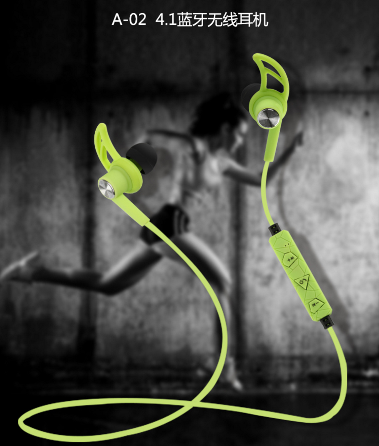 Wholesale of Bluetooth headphone cards, A02 wireless Bluetooth headphones, direct sales from the manufacturer, sports Bluetooth headphones Application Scenario