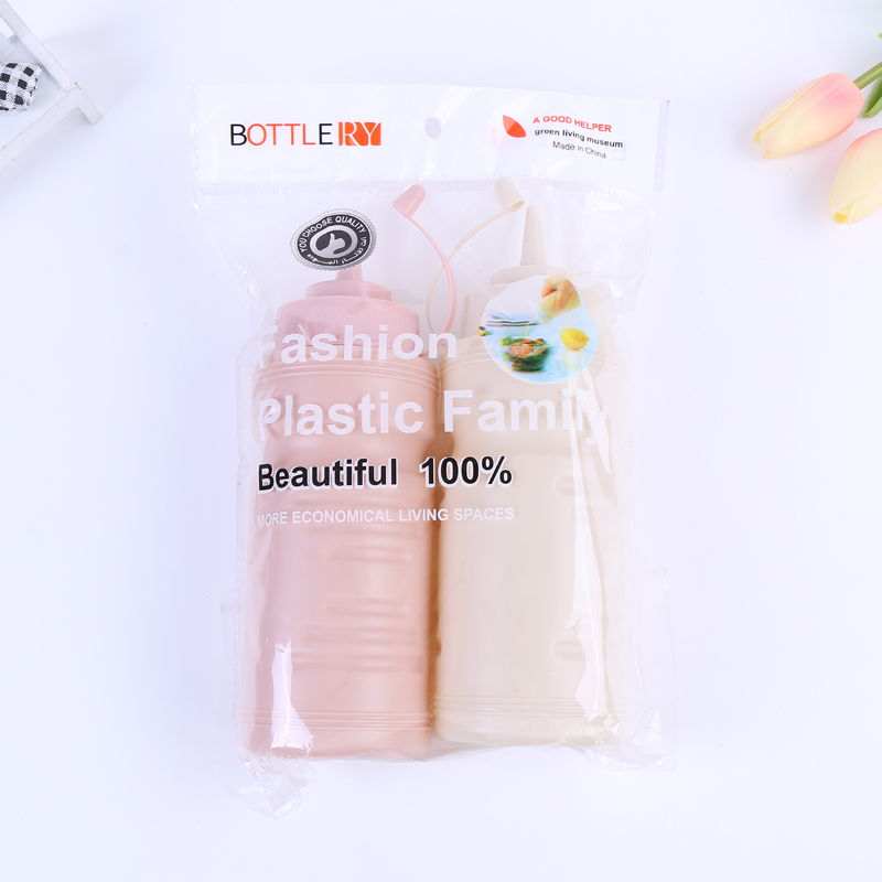 果酱瓶塑料调味瓶罐厨房用品调料瓶番茄酱汁挤压瓶小沙拉蜂蜜带孔