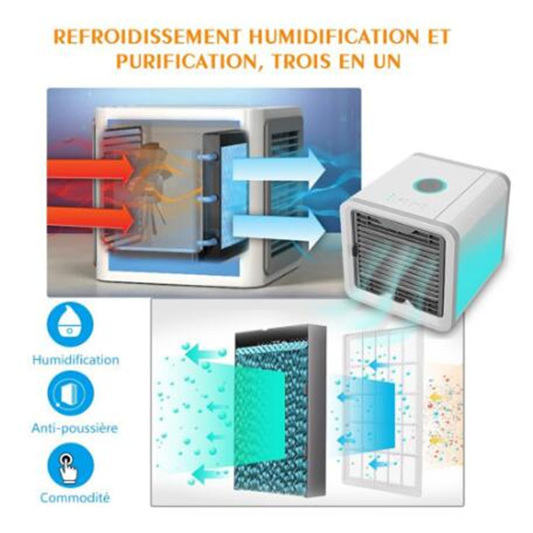 Artic Air Cooler home Air Cooler fan Air humidifier office water cooled Air conditioner thumbnail