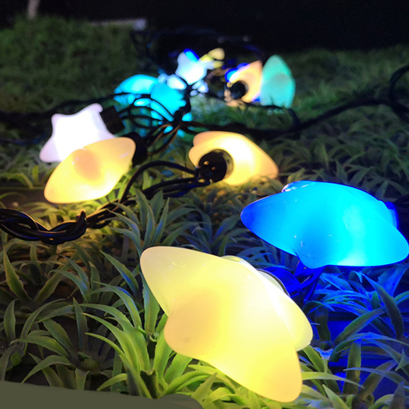 LED彩灯五角星灯串 10米20灯高亮LED灯串 亮化工程串灯细节图