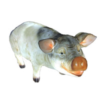 True boar shape lamp LED Zodiac animal lamp Pig year outdoor resin FRP
