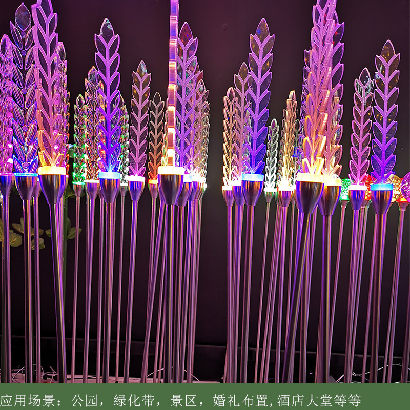 LED acrylic ear lamp new waterproof stainless steel pole reed lamp