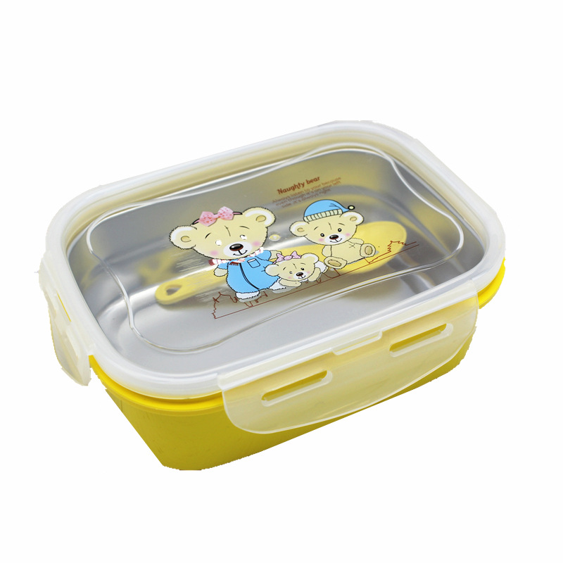 304 stainless steel lunch box, insulated lunch box for primary school students, square with lid, adult lunch box Application Scenario