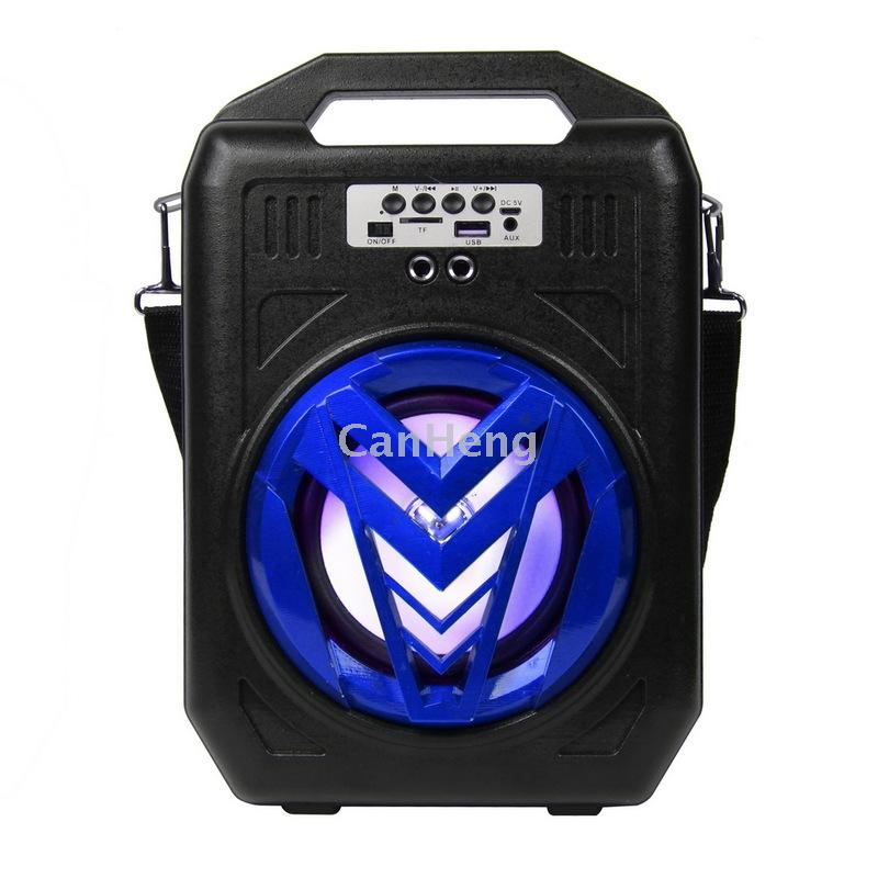 M76 Anti-drop color light Band karaoke amplifier, TF card USB flash drive, FM radio, multi-functional Bluetooth speaker Specification image