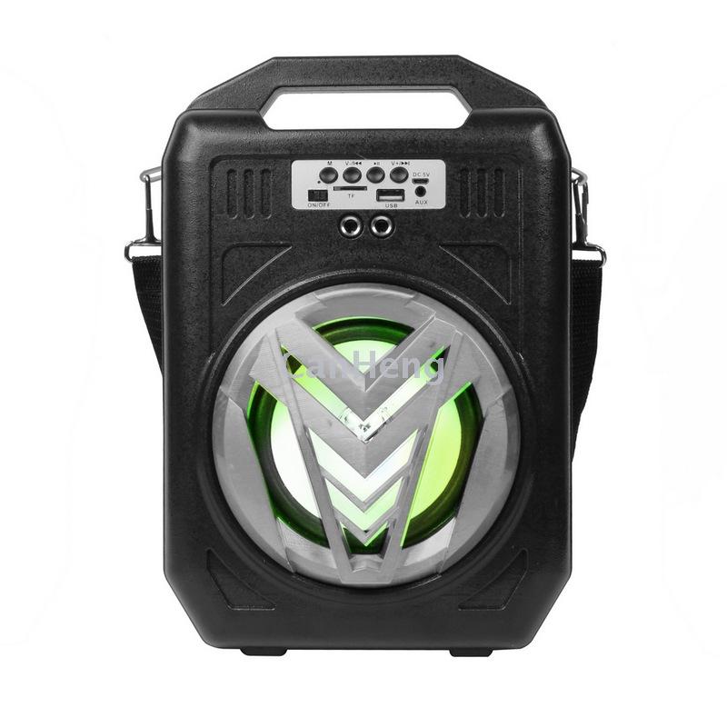M76 Anti-drop color light Band karaoke amplifier, TF card USB flash drive, FM radio, multi-functional Bluetooth speaker