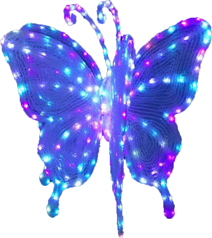 Led lighting festival modeling light animal modeling light custom glue butterfly modeling light details Picture