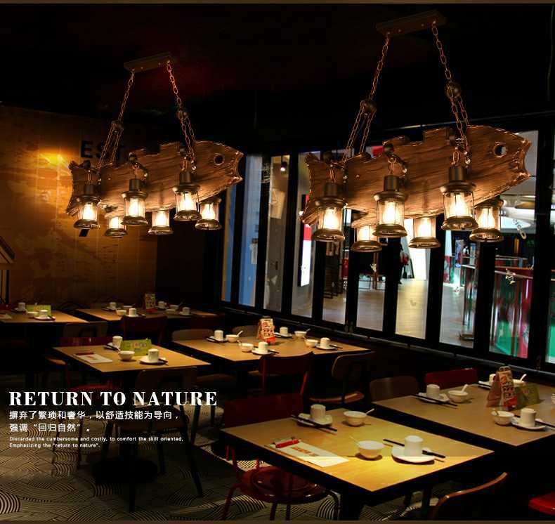 Boat wood for old chandeliers cafe bar classic chandeliers