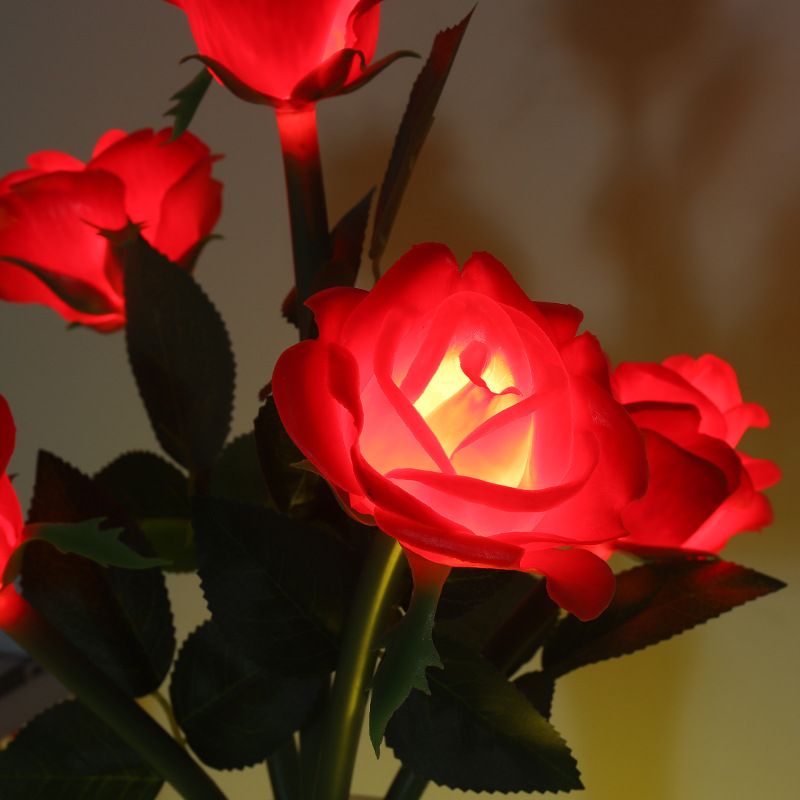 Amazon's new rose lamp interior decoration lamp big rose