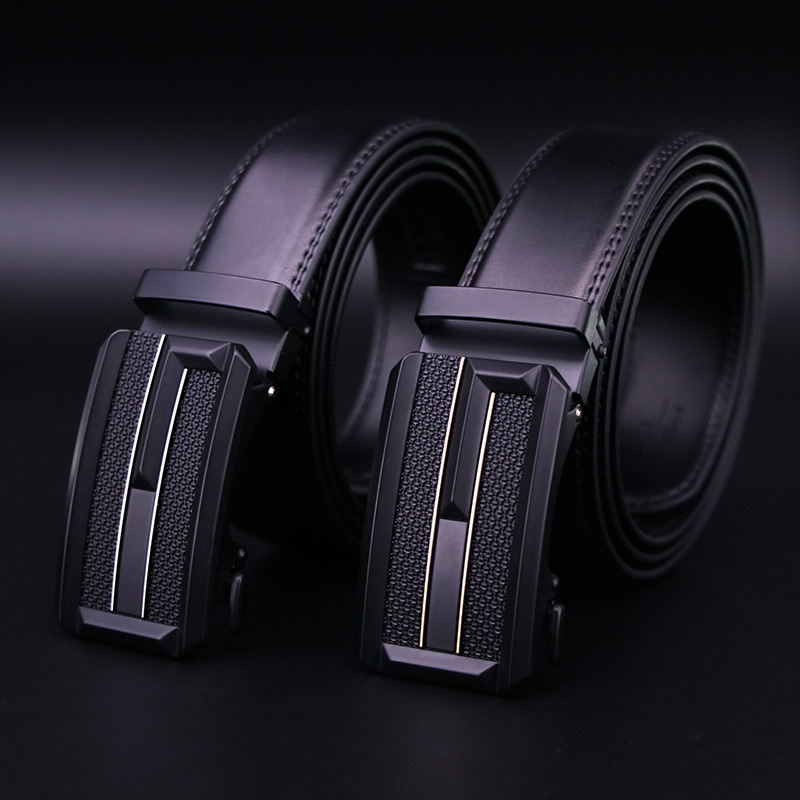 2019 new automatic buckle men's leather belt G fashion business everything cowhide belt manufacturers wholesale thumbnail