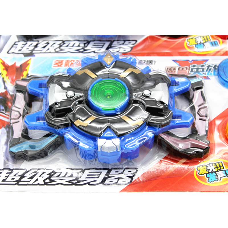 Children's educational light and music Transformation machine 772B-12 Children's toy Super Summoner model comes with battle coins details Picture