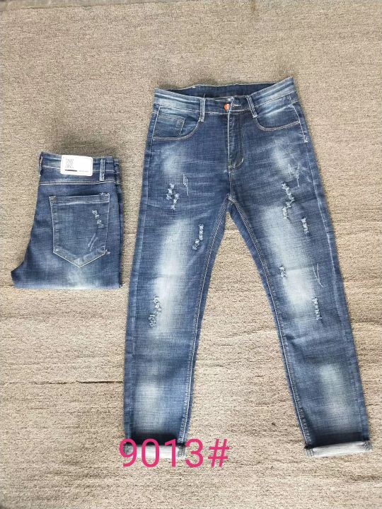 n11 Shanshui's new stretch men's jeans, slim-fit straight-leg pants, Korean style one-piece replacement, trendy details Picture
