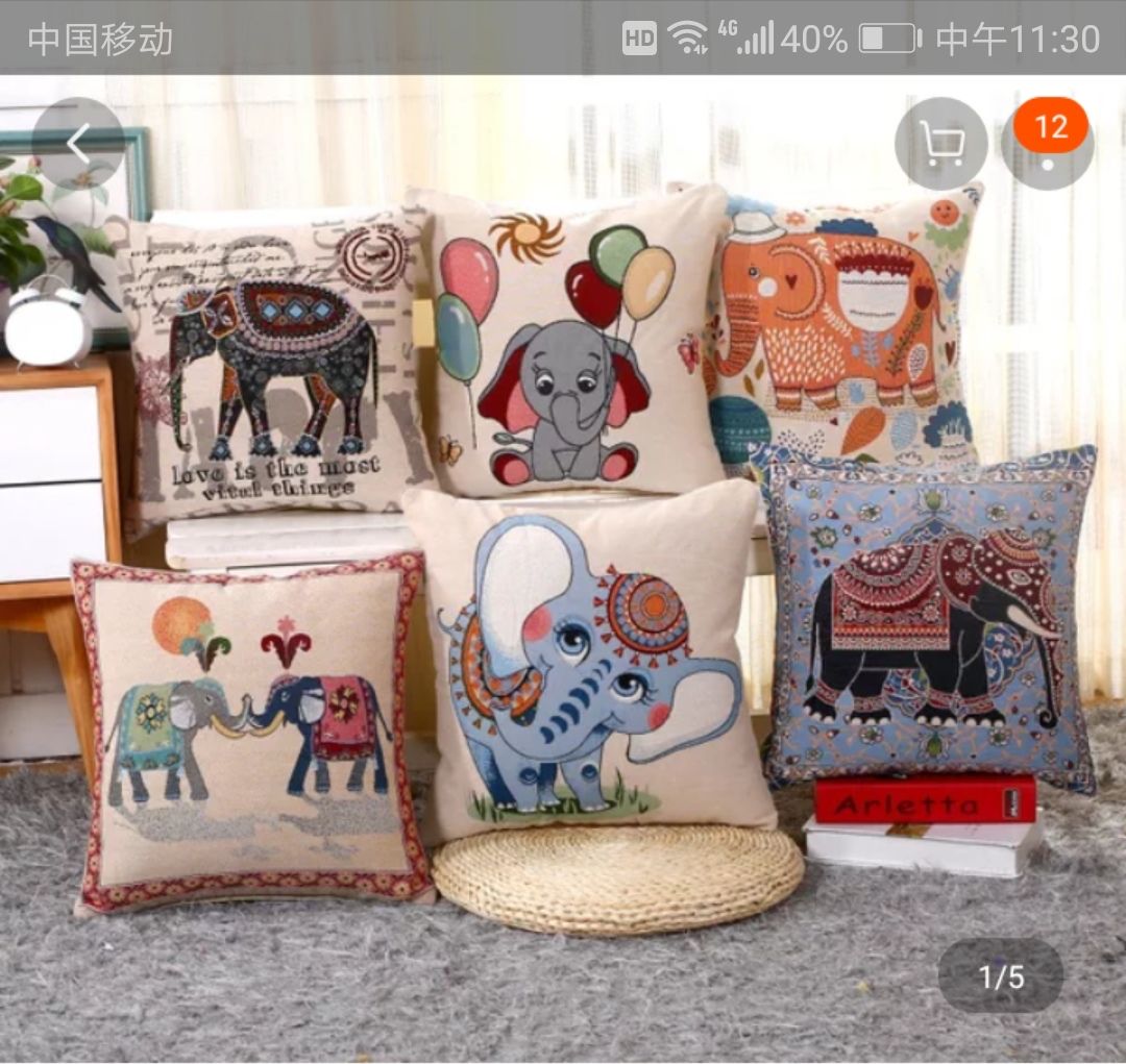 Yarn-woven jacquard series cushions, waist cushions, square pillowcases