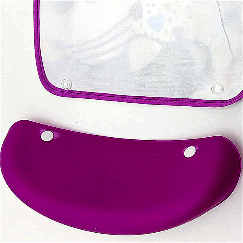 儿童可拆卸围嘴围兜吃饭兜防水罩衣 硅胶防水立体饭兜细节图