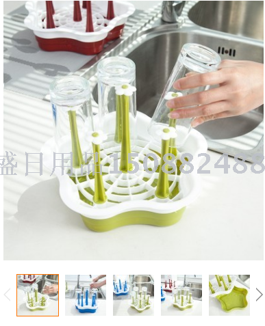 创意塑料沥水杯架 厨房置物架 玻璃水杯收纳架