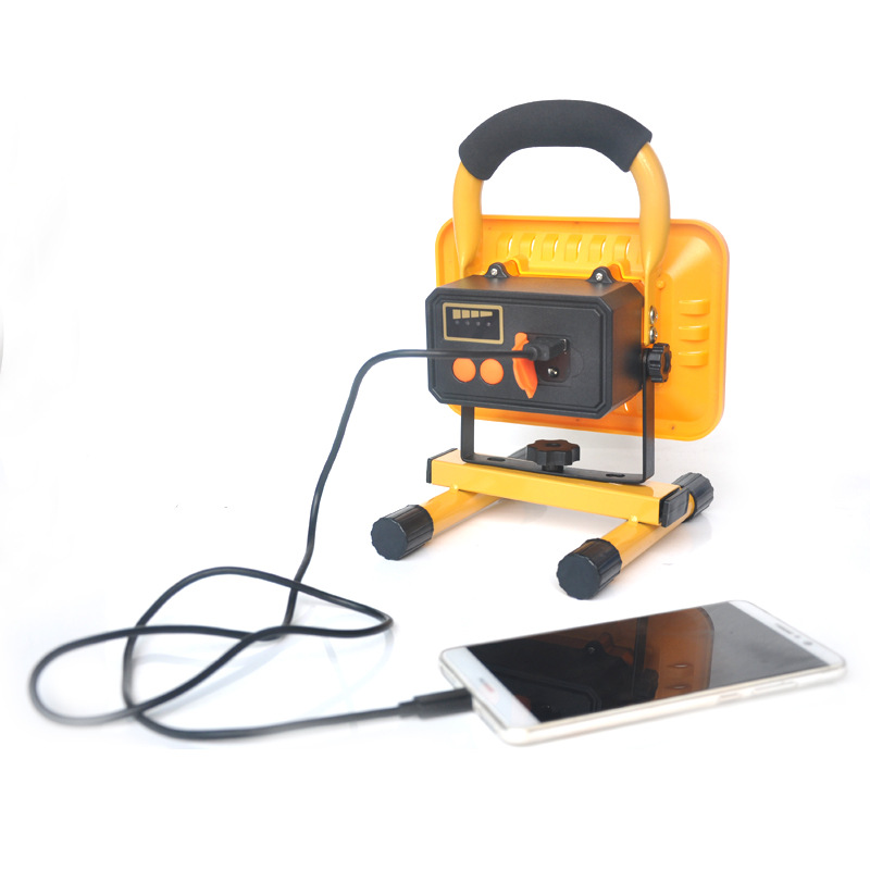 Rechargeable LED projection lamp Flood light hand lamp emergency field