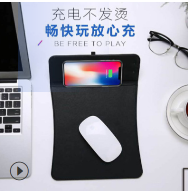 Ultra-thin mobile phone wireless charging mouse pad is suitable for Samsung, Apple and Xiaomi wireless charger manufacturers direct