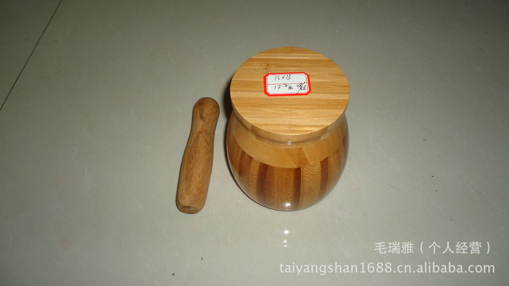 Garlic Bowl Garlic Rammer Bamboo Plate Garlic Bowl Bamboo Garlic Rammer Garlic Pot Ramming Medicine Pot Peeling Garlic Bowl To Study And Produce Specification drawing